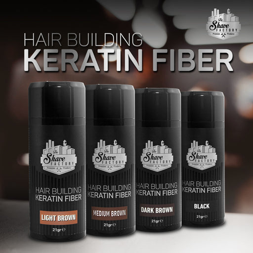 The Shave Factory Hair Building Keratin Fibre 21g - MCR Barber Supplies