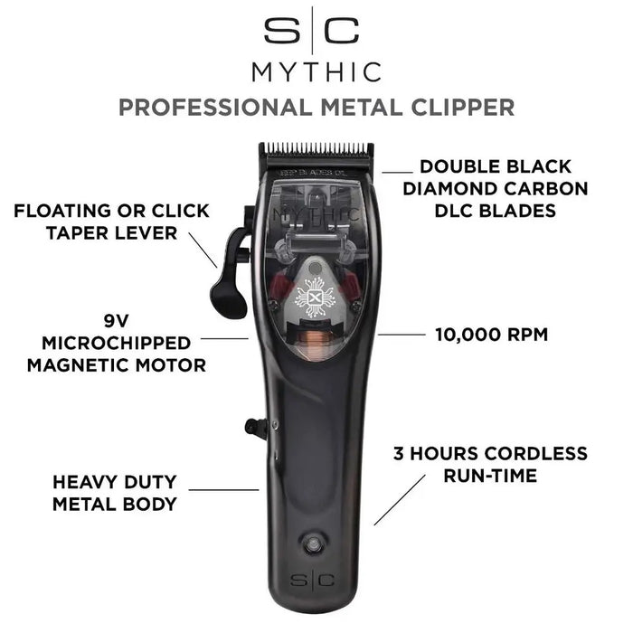 StyleCraft Mythic Professional 9V Microchipped Magnetic Motor Cordless Clipper