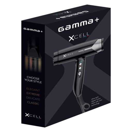 Gamma XCell Ultra Light Hair Dryer - MCR Barber Supplies
