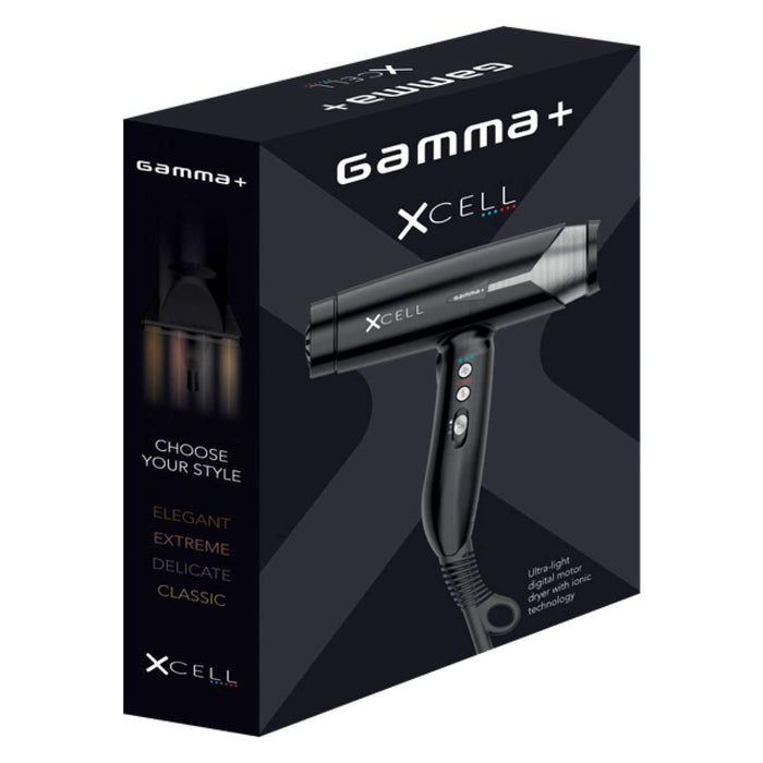 Gamma XCell Ultra Light Hair Dryer - MCR Barber Supplies