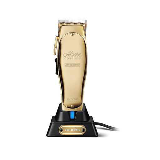 Andis Master Cordless Limited Edition Gold Clipper - MCR Barber Supplies