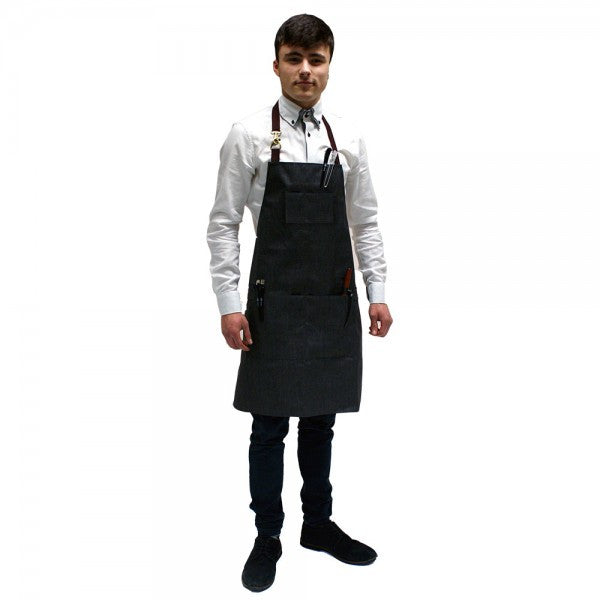 Hair Tools Barber Apron - Charcoal - MCR Barber Supplies