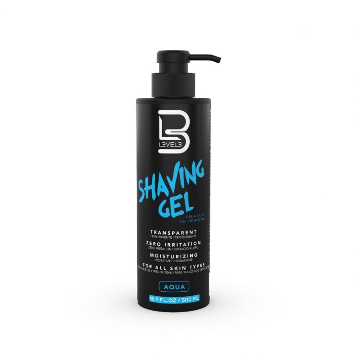 L3VEL3 Transparent Shaving Gel Aqua 500ml