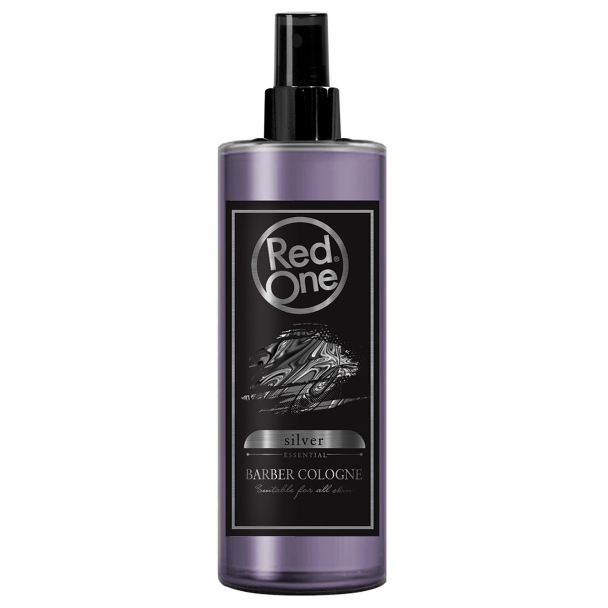 Red one silver top barber cologne